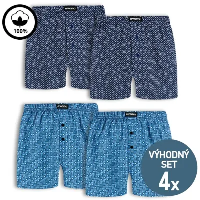 Bavlněné trenýrky ve velikosti 4XL a 5XL - 4 kusy | Panskeponozky.eu