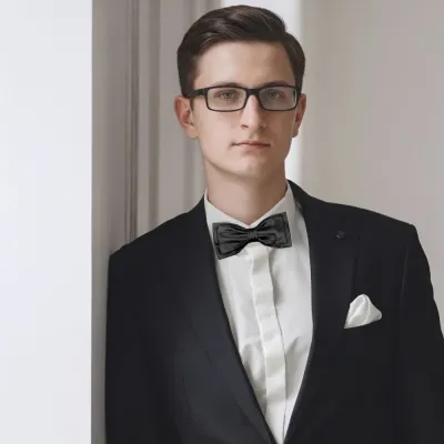 Elegantní černý motýlek + bílý kapesník do saka | Panskeponozky.eu