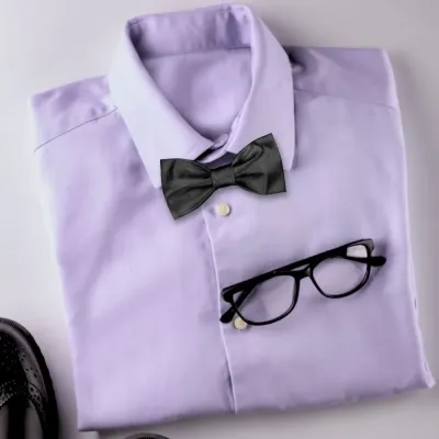 Elegantní černý motýlek + bílý kapesník do saka | Panskeponozky.eu
