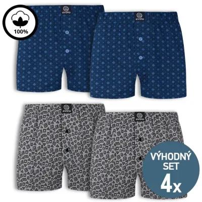 Výhodný set 4 ks XXL trenek ze 100% bavlny | Panskeponozky.eu