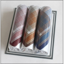 Pánské světlé kapesníky - set 3 ks