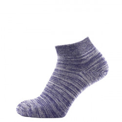 Kotníčkové ponožky melír tmavě fialový | Sport