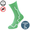 Sportovní antibakteriální ponožky - 3 páry