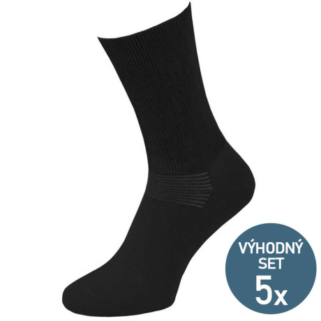 Zdravotní ponožky s vysokým volným lemem - 5 párů