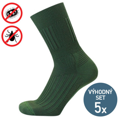 Sportovní ponožky proti lezoucímu hmyzu Outdoor - 5 párů