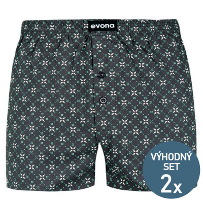 Pánské trenky DELON zelené - 2 kusy