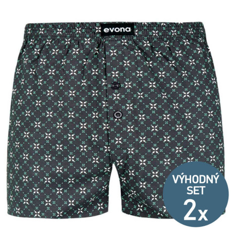 Pánské trenky DELON zelené - 2 kusy