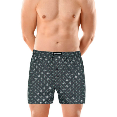 Pánské bavlněné trenky DELON zelené L – 4XL | Panskeponozky.eu