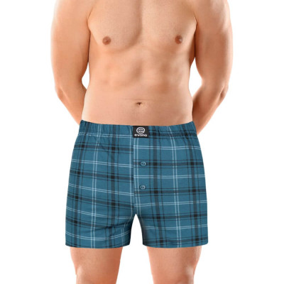 Pánské bavlněné trenky MICHAL modré – 2 kusy | Panskeponozky.eu