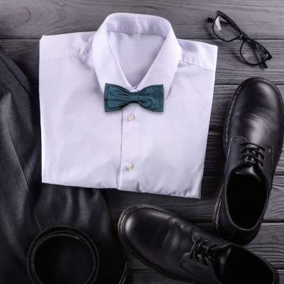 Pánský dvojitý motýlek tmavě modrý – česká kvalita | KNITVA