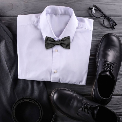 Klasický pánský motýlek v černé barvě – česká kvalita | KNITVA