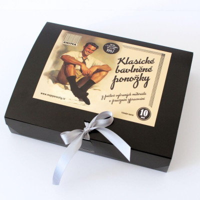 Dárkové balení ponožek ve stylu 1. repuliky | Panskeponozky.eu