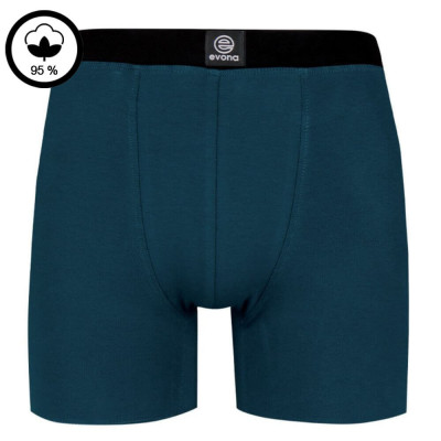 Pánské boxerky s 95% podílem bavlny - modré | Panskeponozky.eu