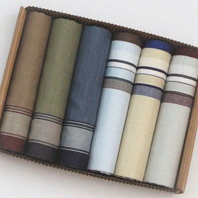 Pánské bavlněné kapesníky ve výhodné sadě 6 kusů - M5 | KNITVA