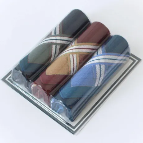 Elegantní pánské bavlněné kapesníky - sada 3 kusů | Panskeponozk.eu