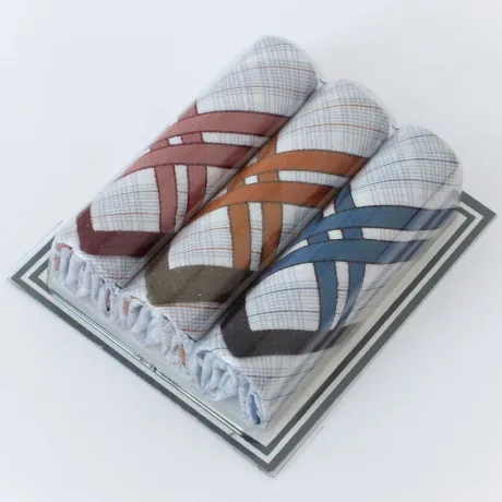 Mini balení 3 kusů pánských látkový kapesníků | Panskeponozky.eu