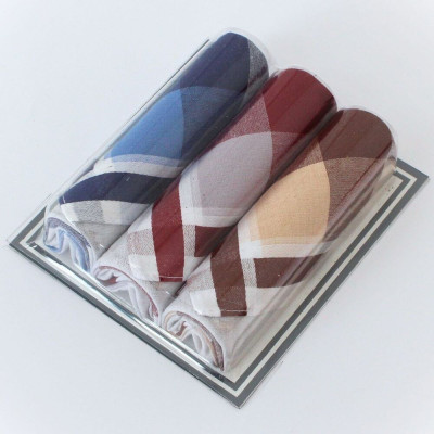 Mini balení 3 kusů pánských látkový kapesníků | Panskeponozky.eu