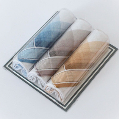 Mini balení 3 kusů pánských látkový kapesníků | Panskeponozky.eu