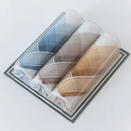 Mini balení 3 kusů pánských látkový kapesníků | Panskeponozky.eu