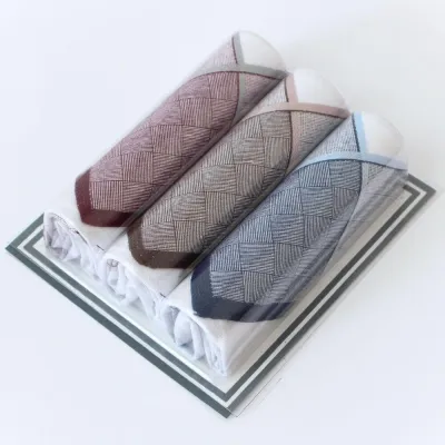 Pánské bavlněné kapesníky VLNKY - 3 kusy | Panskeponozky.eu