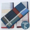 Kvalitní pánské bavlněné kapesníky - velká sada 18 kusů | KNITVA