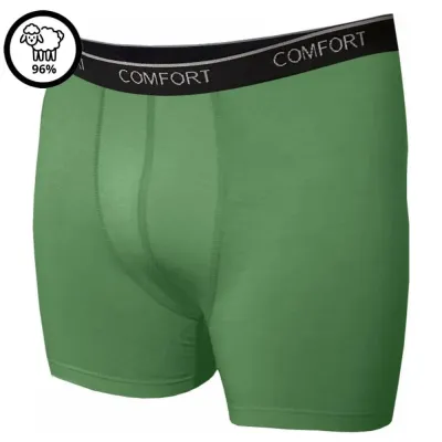 Pánské merino boxerky - zelené | Panskeponozky.eu