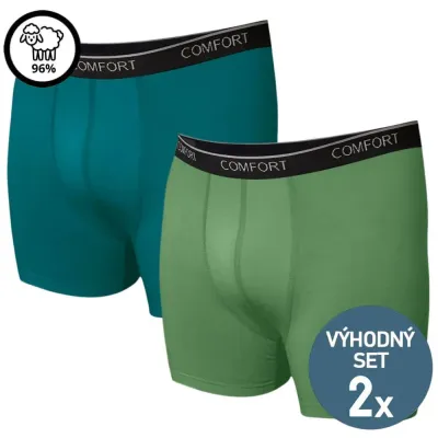 Sportovní boxerky z merino vlny ve výhodné sadě | Panskeponozky.eu