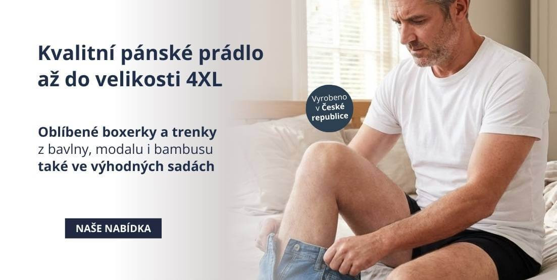 Kvalitní pánské spodní prádlo od českého výrobce