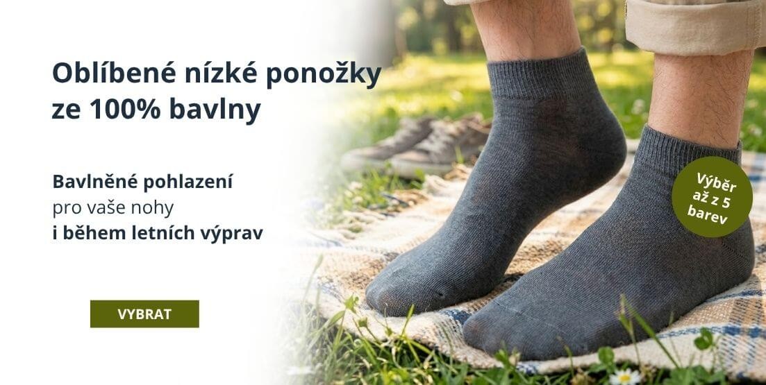 Nízké ponožky Edmont ze 100% bavlny 