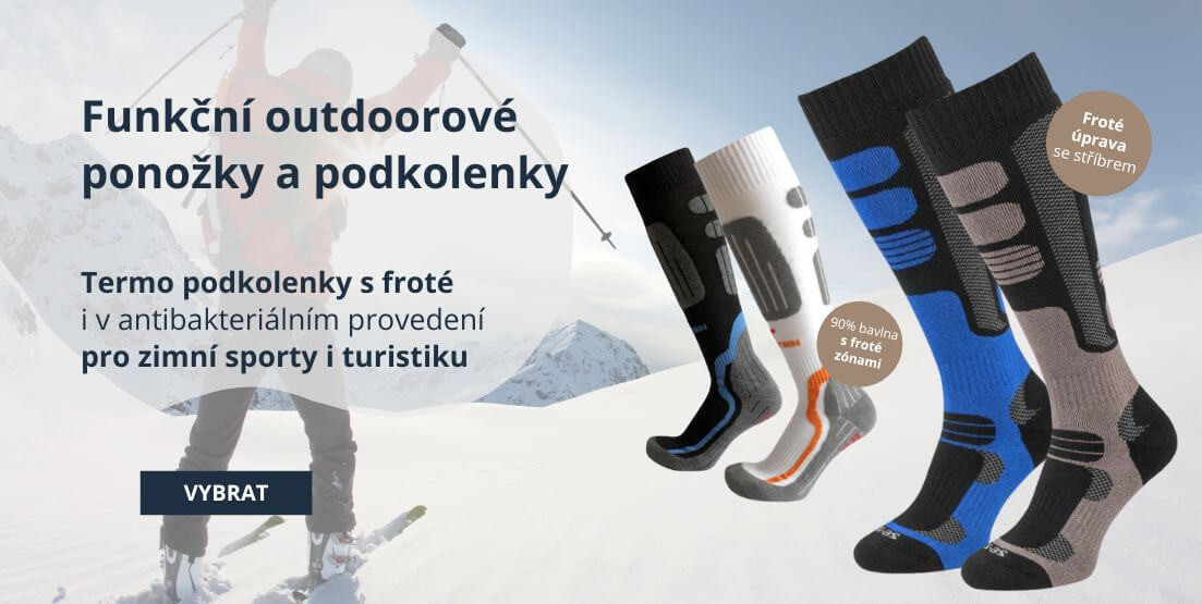Funkční outdoorové ponožky a podkolenky