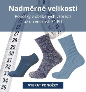 Pánské ponožky v nadměrných velikostech